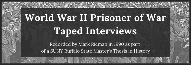 WWII Prisoner of War Taped Interviews