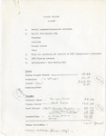 Committee Meetings; 1985