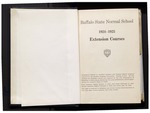 College Catalog, 1924-1925, Extension by Buffalo State College