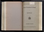 College Catalog, 1928-1929 by Buffalo State College