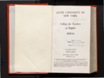 College Catalog, 1959-1961 by Buffalo State College