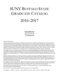 College Catalog, 2016-2017, Graduate