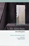 Awards; 2014-11-14; Altes Prize; Program by Catherine Collins