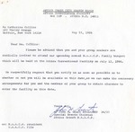 Correspondence; 1986-05-12; Annual NAACP Family Banquet by Catherine Collins