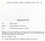 Correspondence; 1986-08-12; Attica Family Day