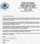 Correspondence; 2004-09-18; Buffalo Public Schools, Dept. of Athletics by Catherine Collins