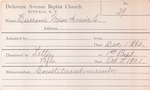 Burrows, Mrs. Annie by Delaware Avenue Baptist Church