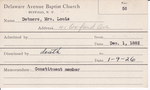 Detmers, Mrs. Louis by Delaware Avenue Baptist Church