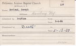 Dorland, Mr. Joseph by Delaware Avenue Baptist Church