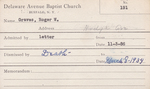 Graves, Mr. Roger W by Delaware Avenue Baptist Church