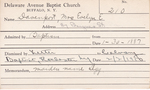Davenport, Mrs. Evelyn E by Delaware Avenue Baptist Church