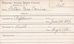 Fellon, Miss. Lavina by Delaware Avenue Baptist Church