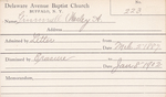 Grimmell, Mrs. Wesley A by Delaware Avenue Baptist Church