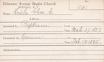 Haile, Mr. Charles C by Delaware Avenue Baptist Church