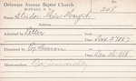 Studor, Ms. May A by Delaware Avenue Baptist Church