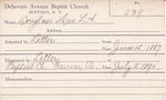 Douglass, Mrs. L A by Delaware Avenue Baptist Church