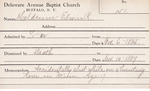 Meldrum, Mr. Edwin R by Delaware Avenue Baptist Church