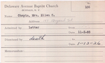 Chapin, Mrs. Ellen by Delaware Avenue Baptist Church
