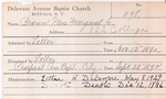 Brown, Miss. Margaret by Delaware Avenue Baptist Church