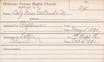 Daly, Miss. Gertrude M by Delaware Avenue Baptist Church