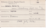 Detmers, Mr. Walter H by Delaware Avenue Baptist Church