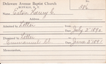 Eaton, Mr. Henry C by Delaware Avenue Baptist Church
