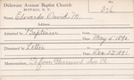 Edwards, Mr. David M by Delaware Avenue Baptist Church