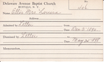 Ellis, Mrs. Louisa by Delaware Avenue Baptist Church