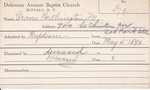 Graves, Mr. Worthington M by Delaware Avenue Baptist Church