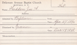 Hedden, Mr. Jason A by Delaware Avenue Baptist Church