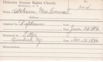 Ketcham, Mrs. Emma V by Delaware Avenue Baptist Church