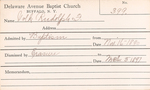 Volk, Mr. Rudolph F by Delaware Avenue Baptist Church