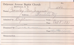 Browley, Mrs. Jennie by Delaware Avenue Baptist Church