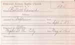 Bullett, Mr. Edward by Delaware Avenue Baptist Church