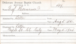 Graftey, Mrs. Anna M by Delaware Avenue Baptist Church