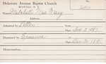 Mitchell, Mrs. Mary by Delaware Avenue Baptist Church