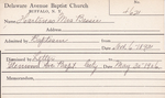Hartinas, Mrs. Bessie by Delaware Avenue Baptist Church
