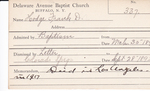 Hodge, Mr. Frank D by Delaware Avenue Baptist Church