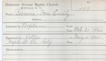 Bierna, Mrs. Emily by Delaware Avenue Baptist Church