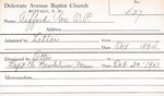Gifford, Rev. OP by Delaware Avenue Baptist Church