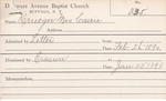 Krueger, Mrs. Carrie by Delaware Avenue Baptist Church