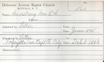 Armstrong, Mrs. E by Delaware Avenue Baptist Church