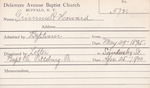 Grimmell, Mr. Howard by Delaware Avenue Baptist Church