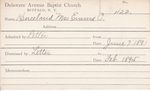 Kneeland, Mrs. Emma C by Delaware Avenue Baptist Church
