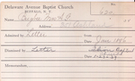 Buglee, Mrs. A J by Delaware Avenue Baptist Church
