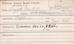Daggertt, Mrs. BB by Delaware Avenue Baptist Church
