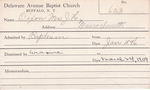 Dixon, Mrs. J H by Delaware Avenue Baptist Church