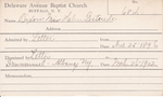 Dixson, Mrs. Helen Gertrude by Delaware Avenue Baptist Church