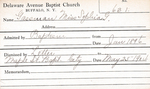 Gassman, Mrs. Sophia G by Delaware Avenue Baptist Church