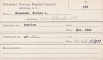 Hausauer, Mr. Norman A by Delaware Avenue Baptist Church
